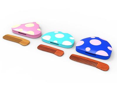 蘑菇梳妝盒 自然美學與現代工業的匠心融合